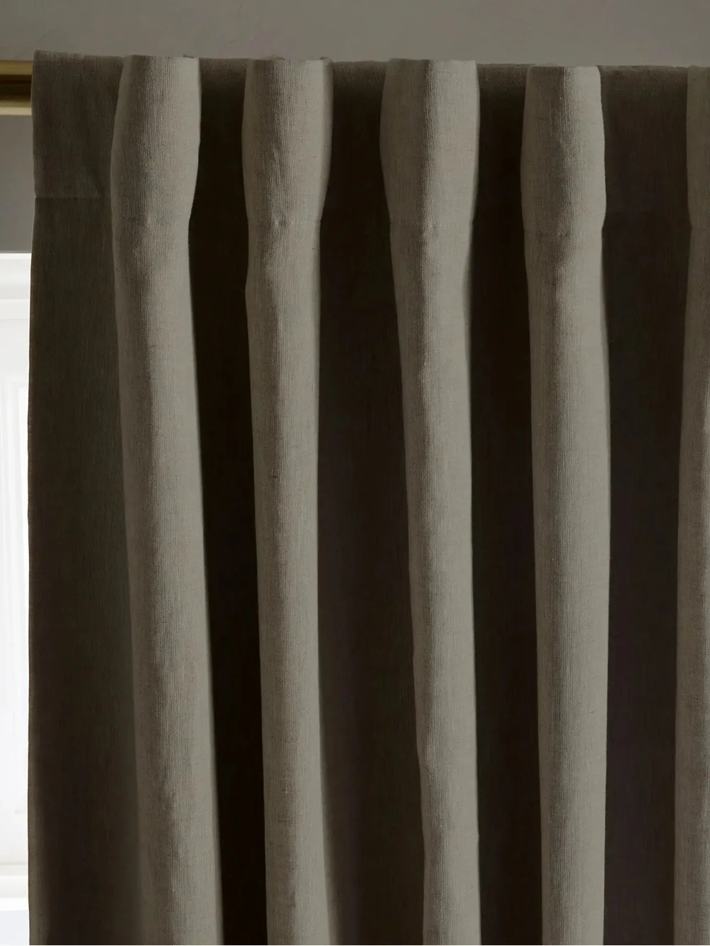 NWT QUINCE Set Of 2 48x84 European Linen True Blackout Curtains Flax 9497
